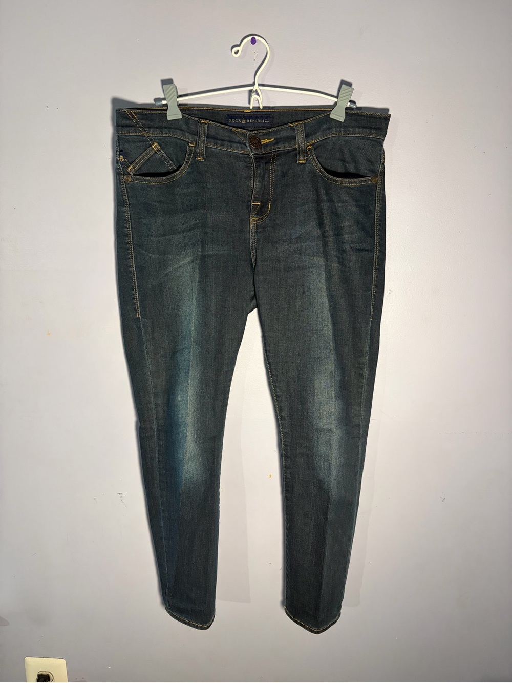 Rock & Republic Dark Indigo Skinny Jeans